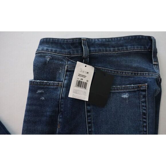 Joe's Jeans Women's Sz 28 Blue Boyfriend Niki Distressed Straight-Leg Jeans $189 - Picture 4 of 9
